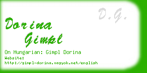 dorina gimpl business card
